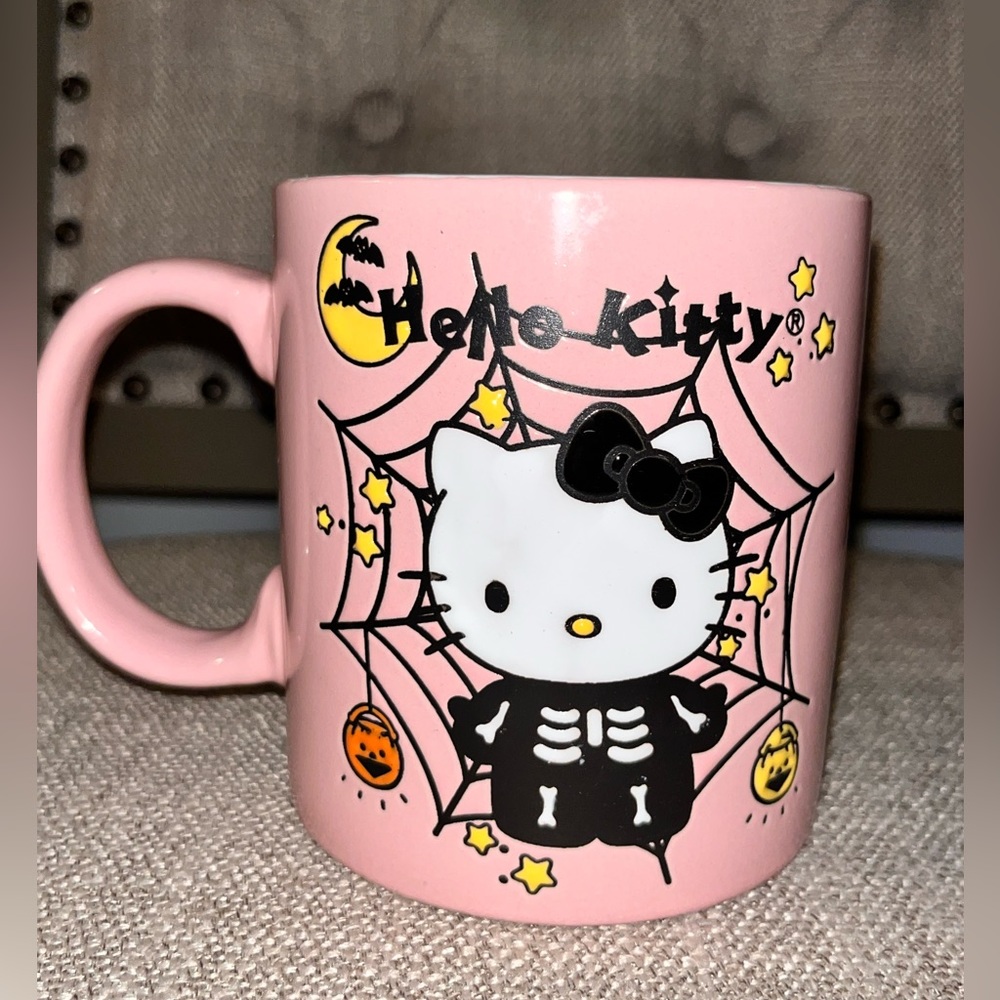 Pink Hello Kitty Skeleton Mug